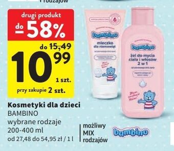 Intermarche Żel do mycia ciała i włosów 2w1 bambino oferta