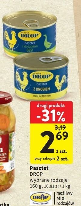 Intermarche Pasztet z gęsi drop oferta