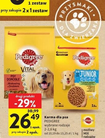 Intermarche Karma dla psa wołowina drób pedigree vital oferta
