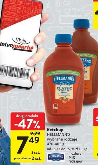 Intermarche Ketchup extra hot hellmann's oferta