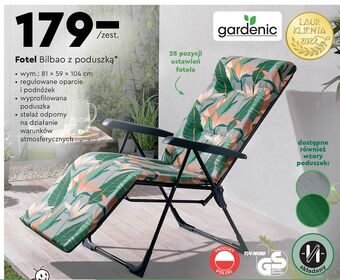 Biedronka Fotel regulowany bilbao gardenic oferta