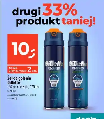 Dealz Żel do golenia alpine clean gillette fusion proglide oferta