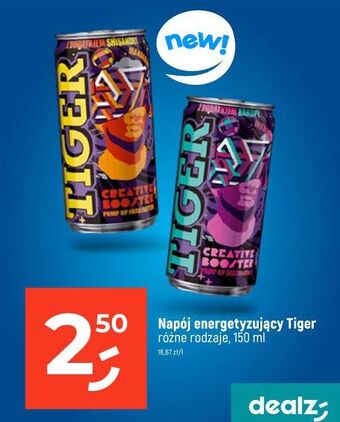 Napój mandarine tiger energy drink