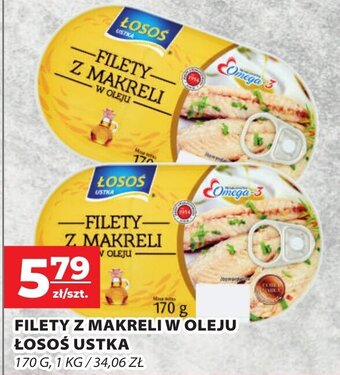 Top Market Łosoś Ustka Filety z makreli w oleju 170g oferta
