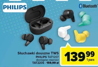 Carrefour Philips Słuchawki douszne TWS TAT1207 oferta