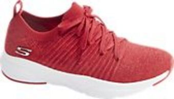 Deichmann Czerwone sneakersy damskie skechers na białej podeszwie oferta