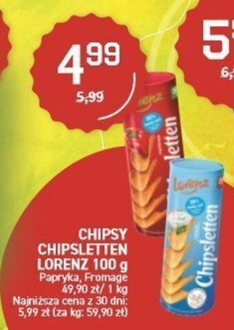 Duży Ben Lorenz Chipsy Chipsletten 100g oferta