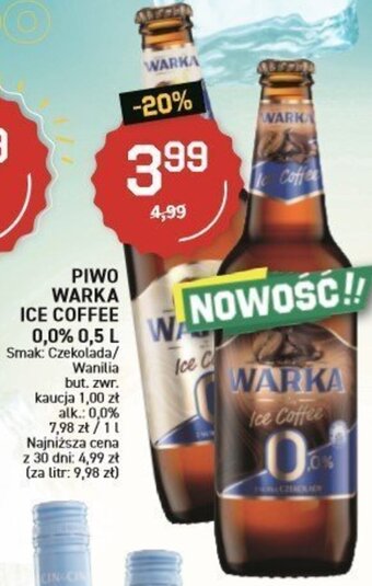 Duży Ben Warka Piwo Ice Coffee 0,0% 0,5l oferta