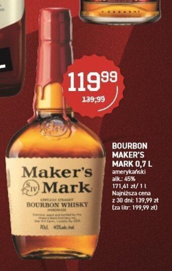 Duży Ben Maker's Mark burbon 0,7l oferta