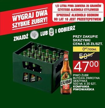 Wafelek Kompania Piwowarska piwo żubr 500mlx20szt oferta