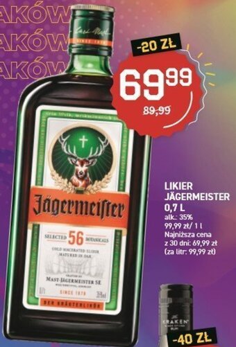 Duży Ben Jagermeister Likier 0,7l oferta
