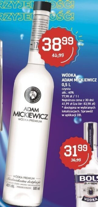 Duży Ben Adam Mickiewicz Wódka 0,5l oferta