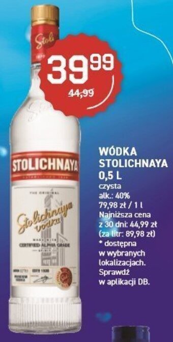 Duży Ben Stolichnaya Wódka 0,5l oferta