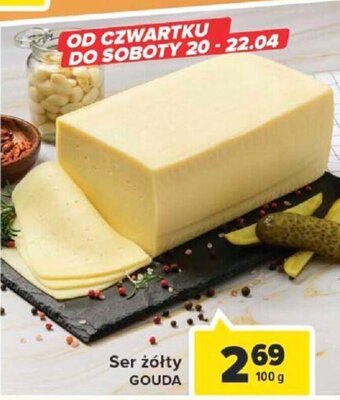 Carrefour Market Ser żółty Gouda 100g oferta