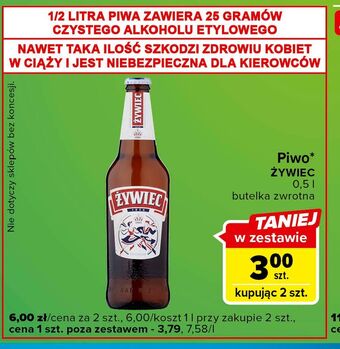 Carrefour Express Piwo żywiec jasne pełne oferta