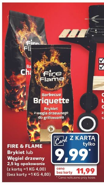Kaufland Węgiel drzewny fire & flame oferta
