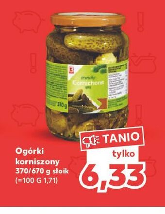 Kaufland Ogorki konserwowe k-classic stąd takie dobre! oferta