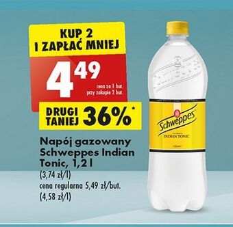 Biedronka Napój indian tonic schweppes oferta
