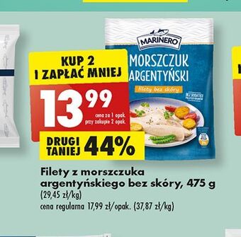 Biedronka Morszczuk argentyński filety bez skóry marinero oferta