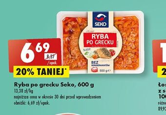 Biedronka Ryba po grecku seko oferta