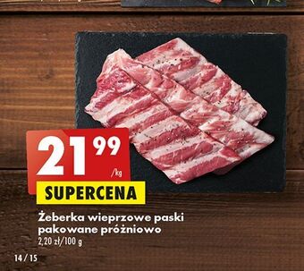 Biedronka Żeberka wieprzowe paski oferta