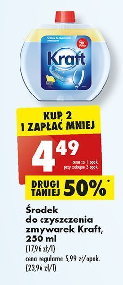 Biedronka Środek do czyszczenia zmywarek lemon kraft oferta