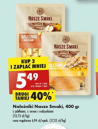 Biedronka Nalesniki z jabłkami nasze smaki oferta