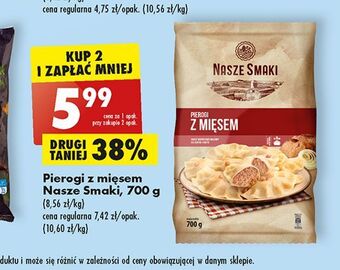 Biedronka Pierogi z mięsem nasze smaki oferta