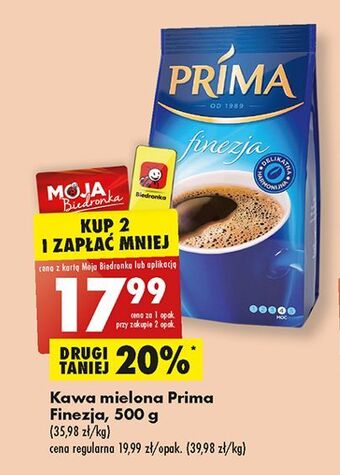 Biedronka Kawa cafe prima finezja oferta
