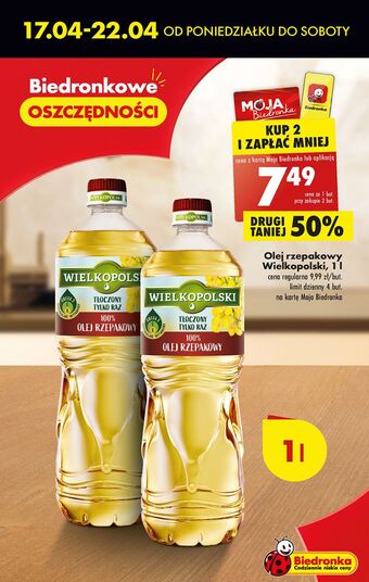 Biedronka Olej wielkopolski rzepakowy oferta