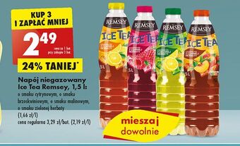 Biedronka Napój o smaku cytrynowym remsey ice tea oferta