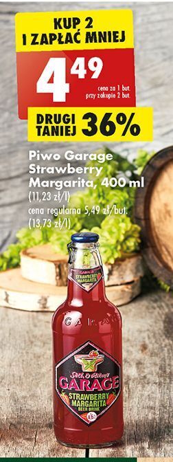 Biedronka Piwo garage strawberry margarita oferta