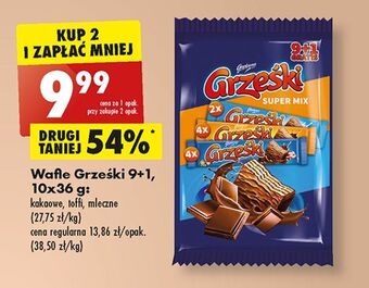 Biedronka Wafelki mix grześki oferta