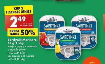 Biedronka Sardynki w oleju rzepakowym z papryczką piri-piri marinero oferta