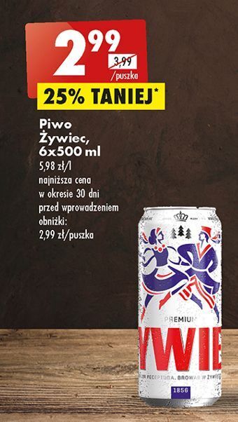 Biedronka Piwo żywiec jasne pełne oferta