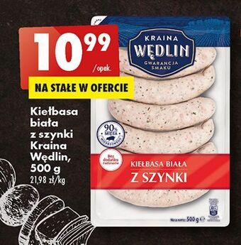 Biedronka Kiełbasa biała z szynki kraina wędlin oferta