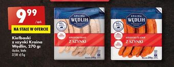 Biedronka Kiełbaski śląskie z szynki kraina wędlin oferta