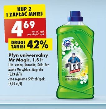 Biedronka Płyn uniwersalny magnolia mr magic oferta