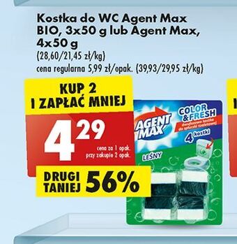 Biedronka Kostki do wc pine agent max oferta