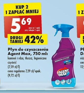 Biedronka Płyn do czysczenia higieniczna czystość agent max oferta