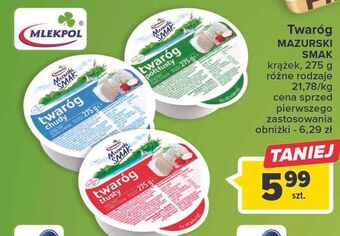 Carrefour Twaróg chudy mazurski smak oferta