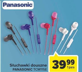 Carrefour Słuchawki rp-tcm115e-w białe panasonic oferta
