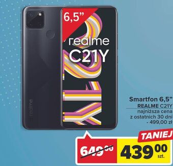 Carrefour Smartfon c21y 4/64 gb czarny realme oferta