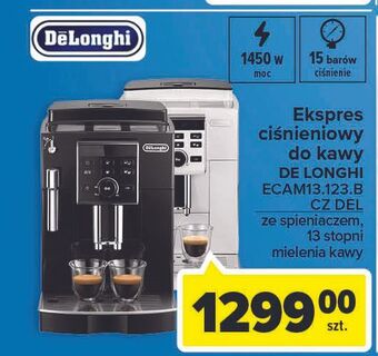 Carrefour Ekspres automatyczny ecam 13.123 w de'longhi oferta