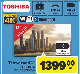 Carrefour Telewizor led 43 43ua4b63dg toshiba oferta