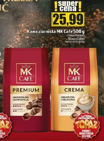 Topaz Strauss Coffee Kawa ziarnista MK Cafe 500g oferta