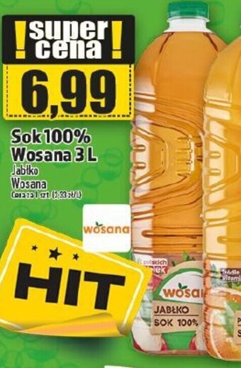 Topaz Wosana Sok 100% 3l oferta