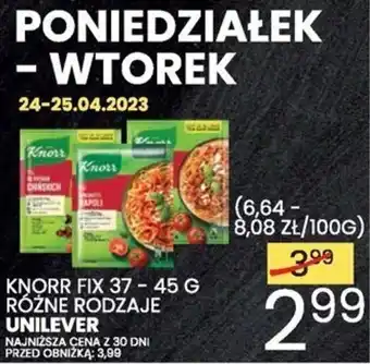 Wafelek Unilever Knorr fix 37-45g oferta