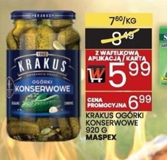 Maspex Krakus Ogórki konserwowe 920g
