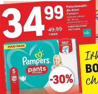 Intermarche Pampers Pieluchy dla dzieci 38 - 54 szt. oferta